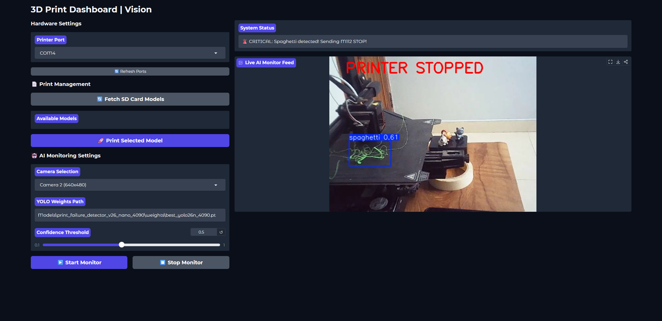 Gradio Print Dashboard